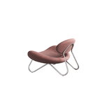 Woud Meadow lounge chair, borstat stål - Vidar 633 dusty rose, extrabild