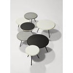Woud Soround coffee table, 75 cm, h. 44,5 cm, black painted ash