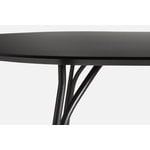 Woud Table de salle à manger ronde Tree, 90 cm, noir