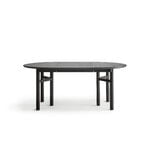 Wooden SJL Tisch, ausziehbar, 120–180 cm, Buche schwarz