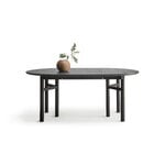 Wooden SJL extendable table, 120-180 cm, black beech