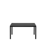 Muuto Workshop pöytä, 140 x 92 cm, musta - musta linoleumi