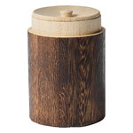 Yamashita Kougei Tea canister, L, brown Paulownia wood, extra image