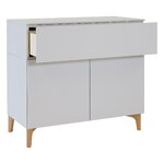 Lundia Fuuga sideboard with drawer and doors, 96 cm, low, cashmere - oak, extra image