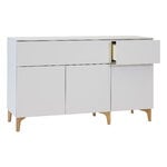 Lundia Fuuga senkki laatikolla ja ovilla, 144 cm, matala, cashmere - tammi, näkymä 3