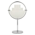 GUBI Multi-lite portable table lamp, chrome - white
