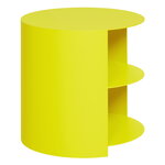 Hem Hide side table, sulfur yellow