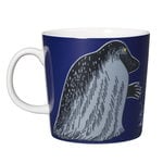 Arabia Moomin mug, Groke, dark blue