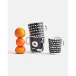 Marimekko Oiva - Räsymatto mug 2,5 dl, black-white