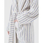 Tekla Hooded bathrobe, coastal blue