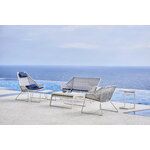Cane-line Breeze footstool, white grey