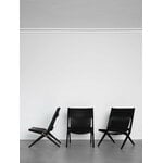 By Lassen Saxe lounge chair, black oak - black leather