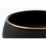 Vaidava Ceramics Eclipse Gold breakfast bowl 0,75 L, black - gold