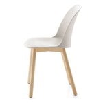 Emeco Alfi stol, hög rygg, vitt säte - naturlig ask