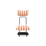 Fatboy Paletti siège, rayure orange crème, image extra