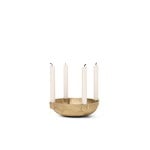 ferm LIVING Bowl candle holder, small, brass