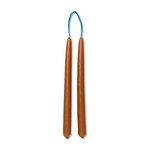 ferm LIVING Dipped kynttilä, 8 kpl, 1,2 cm, oranssinruskea