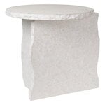 ferm LIVING Mineral Sculptural side table, Bianco Curia marble