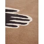 Ferm Living Pose tufted rug, 140 x 200 cm, dark coffee - off-white, extra image