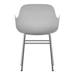 Normann Copenhagen Form käsinojallinen tuoli, kromi - valkoinen
