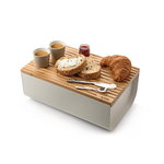 Alessi Mattina breadbox, grey