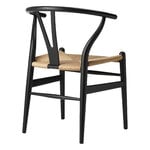 Carl Hansen & Søn CH24 Wishbone Stuhl, Eiche schwarz - Naturkordel, extrabild