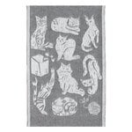 Lapuan Kankurit Kissanpäivät hand towel, white - dark grey, extra image