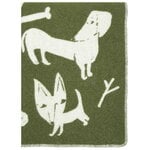 Lapuan Kankurit Koirapuisto blanket, 90 x 130 cm, olive - white, extra image