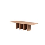 Miniforms Nami table, barrel shape, 260 x 130 cm, flamed oak, extra image