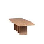 Miniforms Nami table, barrel shape, 260 x 130 cm, flamed oak, extra image