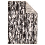 Nanimarquina Tapis Doblecara 1, noir - blanc cassé