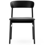 Normann Copenhagen Herit chair, black oak - black leather