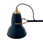 Anglepoise Original 1227 Brass desk lamp, ink blue