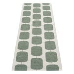 Pappelina Tapis Sten, 70 x 200 cm, vert militaire - gris