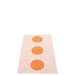 Pappelina Teppich Vera Pop, 70 x 120 cm, hellorange - perlmuttrosa, extrabild