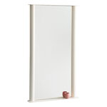 Raawii Pipeline mirror, large, pearl white