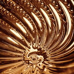 Tom Dixon Whirl pendel, 30 cm, guld, extrabild