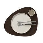 LIND DNA Tovaglietta Curve, 37 x 44 cm, nocciola in pelle Corduroy, immagine extra