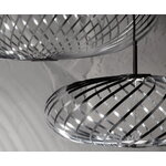 Tom Dixon Lampada a sospensione Spring LED, media, argento