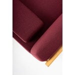 TAKT T19 Spoke Sofa with armrests, oak - dark red Kvadrat Autumn 0681, extra image