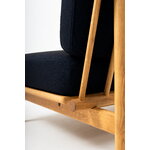 TAKT T19 Spoke Sofa with armrests, oak - dark blue Kvadrat Autumn 0791, extra image