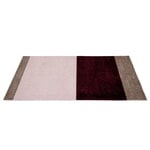 Tica Copenhagen Tapis Stripes horizontal, 67 x 120 cm, sable - bordeaux - rose, image extra