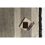 Nanimarquina Tres Stripes Outdoor-Teppich, 170 x 240 cm, schwarz