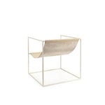 Valerie Objects Solo Seat lounge chair, cream - leather