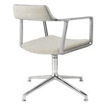 Vipp 452 Swivel tuoli, kiill. runko - Wavy luonnonvalk.-vaal.harmaa, jalkatallat, näkymä 6