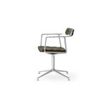 Vipp 452 Swivel tuoli, kiillotettu runko - bosco nahka, jalkatallat, näkymä 3