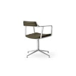 Vipp 452 Swivel tuoli, kiillotettu runko - bosco nahka, jalkatallat, näkymä 4