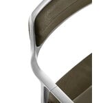 Vipp 452 Swivel tuoli, kiillotettu runko - bosco nahka, pyörät, näkymä 6