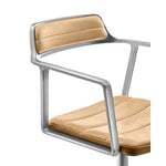 Vipp 452 Swivel tuoli, kiillotettu runko - camel nahka, pyörät, näkymä 6