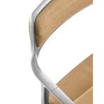Vipp 452 Swivel tuoli, kiillotettu runko - camel nahka, pyörät, näkymä 5